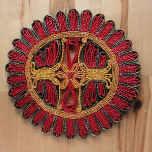 Vintage Round Braided Trivet